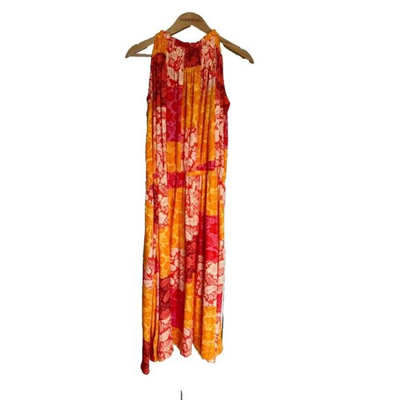 Ann Taylor Red and Orange Floral Maxi Dress - Picture 2 of 8